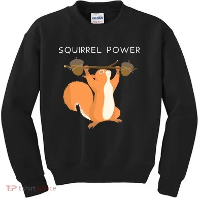 Cute Squirrel Power Kids Sweatshirt
