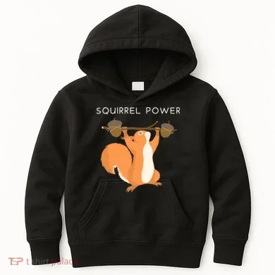 Cute Squirrel Power Kids Hoodie