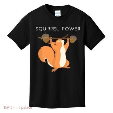 Cute Squirrel Power Kids T-Shirt