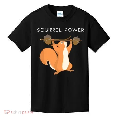 Cute Squirrel Power Kids T-Shirt