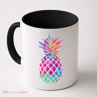 Colorful Simple Pineapple Coffee Mug