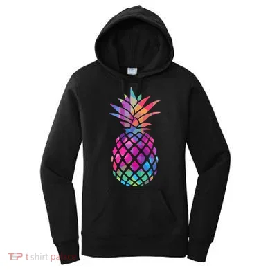 Colorful Simple Pineapple Women's Hoodie