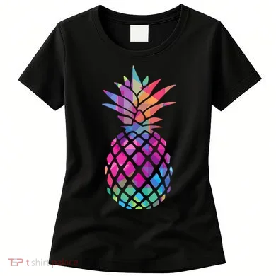 Colorful Simple Pineapple Women's T-Shirt