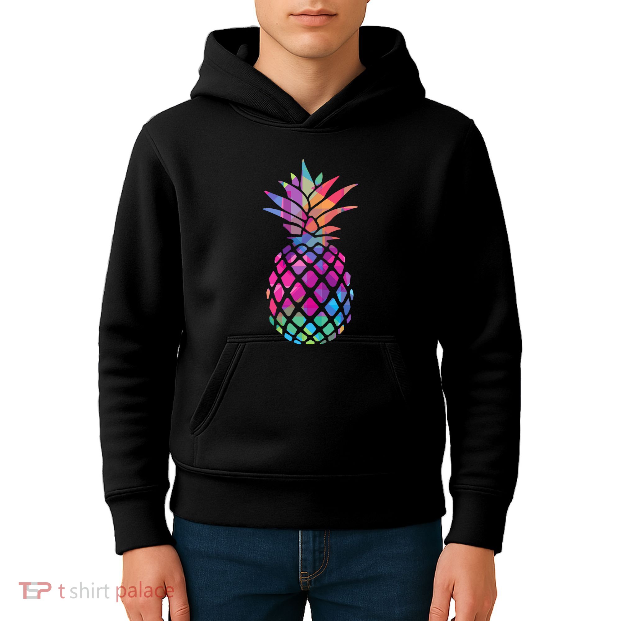 Colorful Simple Pineapple Kids Hoodie
