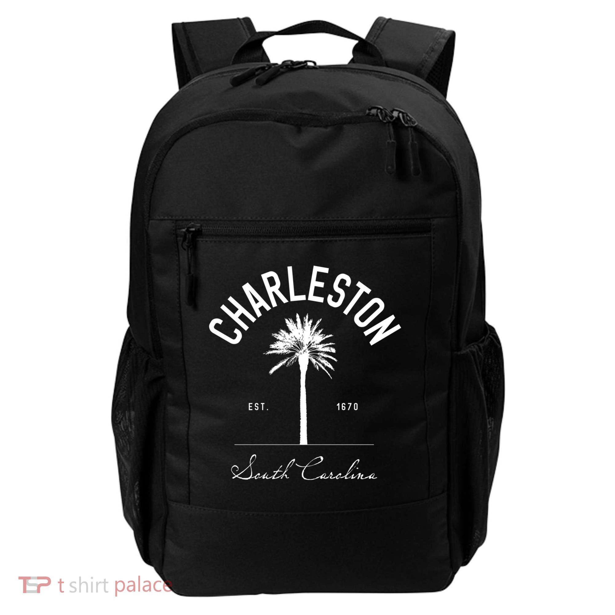 Charleston Sc Park Palm Tree Fort Sumter Gift South Carolina Funny Gift Backpack