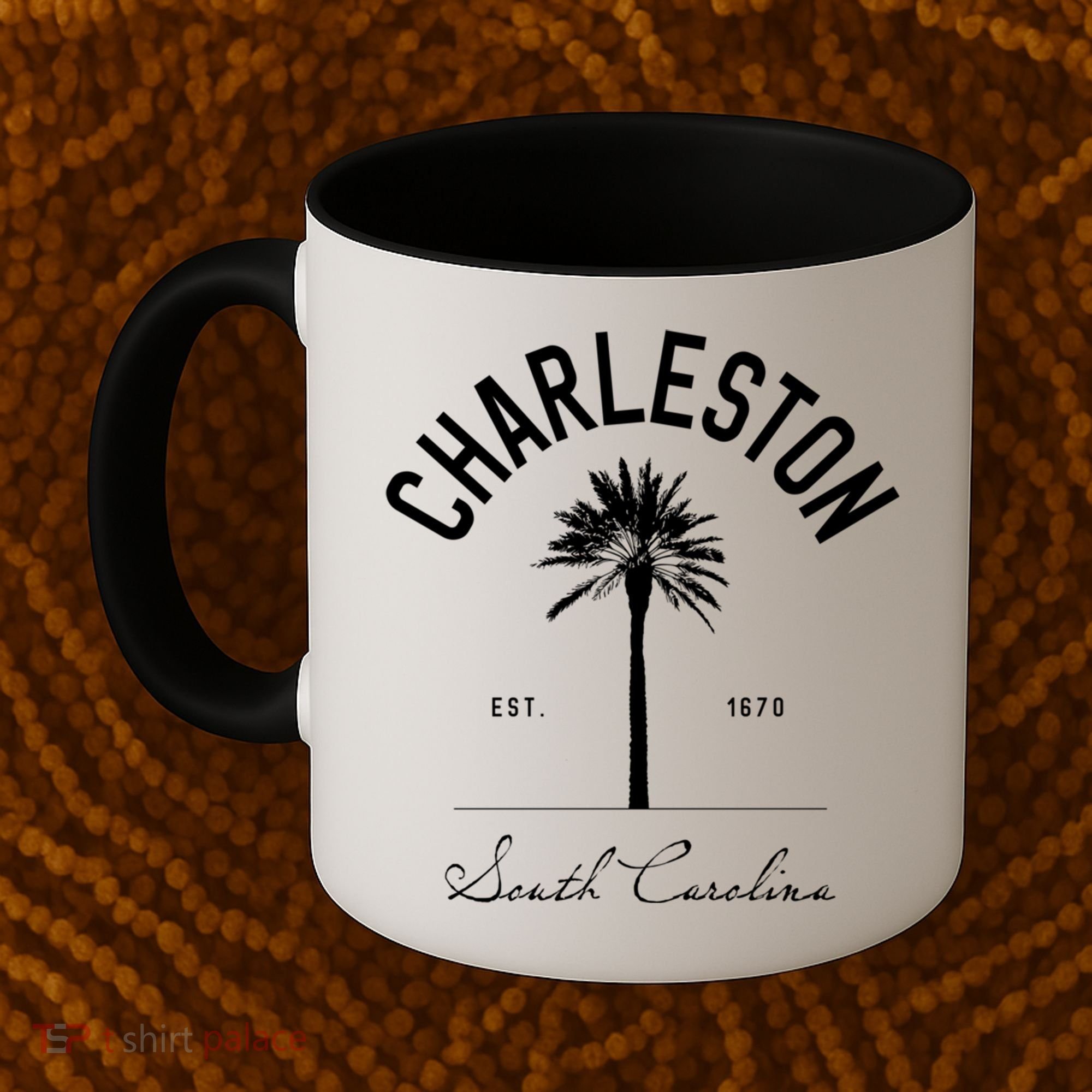 Charleston Sc Park Palm Tree Fort Sumter Gift South Carolina Funny Gift Coffee Mug
