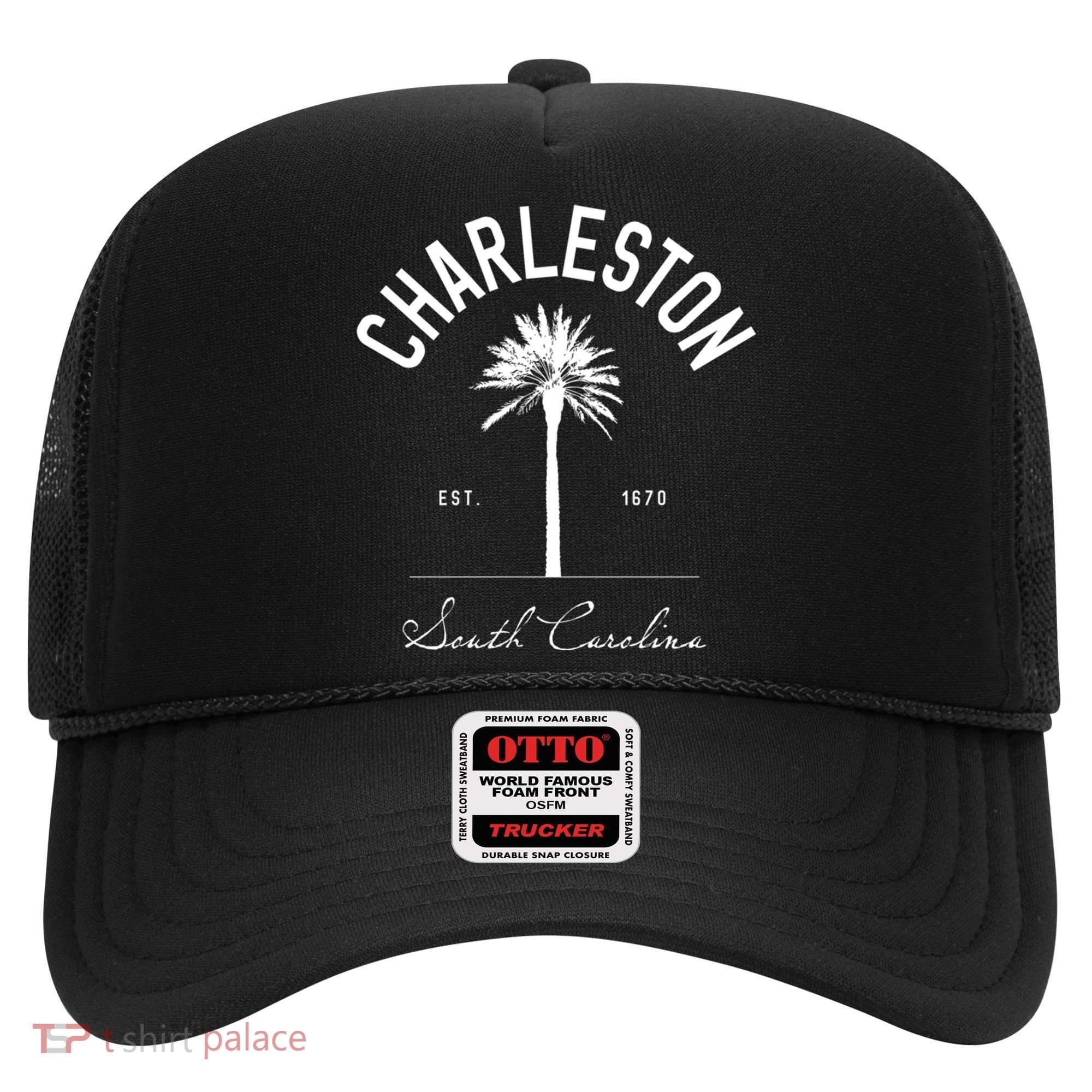 Charleston Sc Park Palm Tree Fort Sumter Gift South Carolina Funny Gift Hat