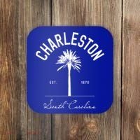 Charleston Sc Park Palm Tree Fort Sumter Gift South Carolina Funny Gift Coaster thumb 0