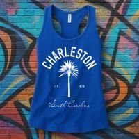 Charleston Sc Park Palm Tree Fort Sumter Gift South Carolina Funny Gift Women's Tank Top thumb 3