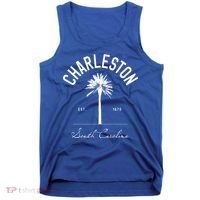 Charleston Sc Park Palm Tree Fort Sumter Gift South Carolina Funny Gift Tank Top thumb 0
