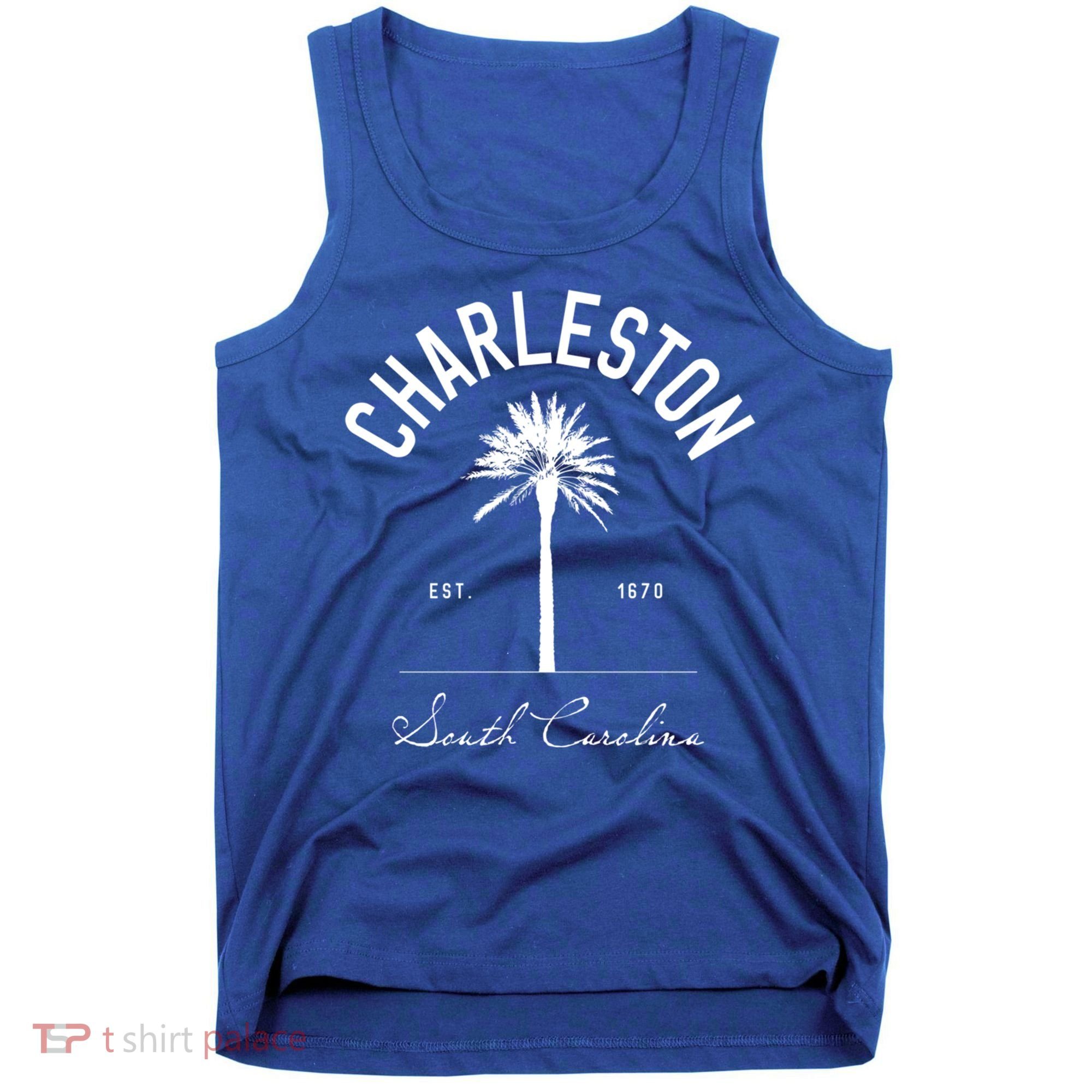 Charleston Sc Park Palm Tree Fort Sumter Gift South Carolina Funny Gift Tank Top