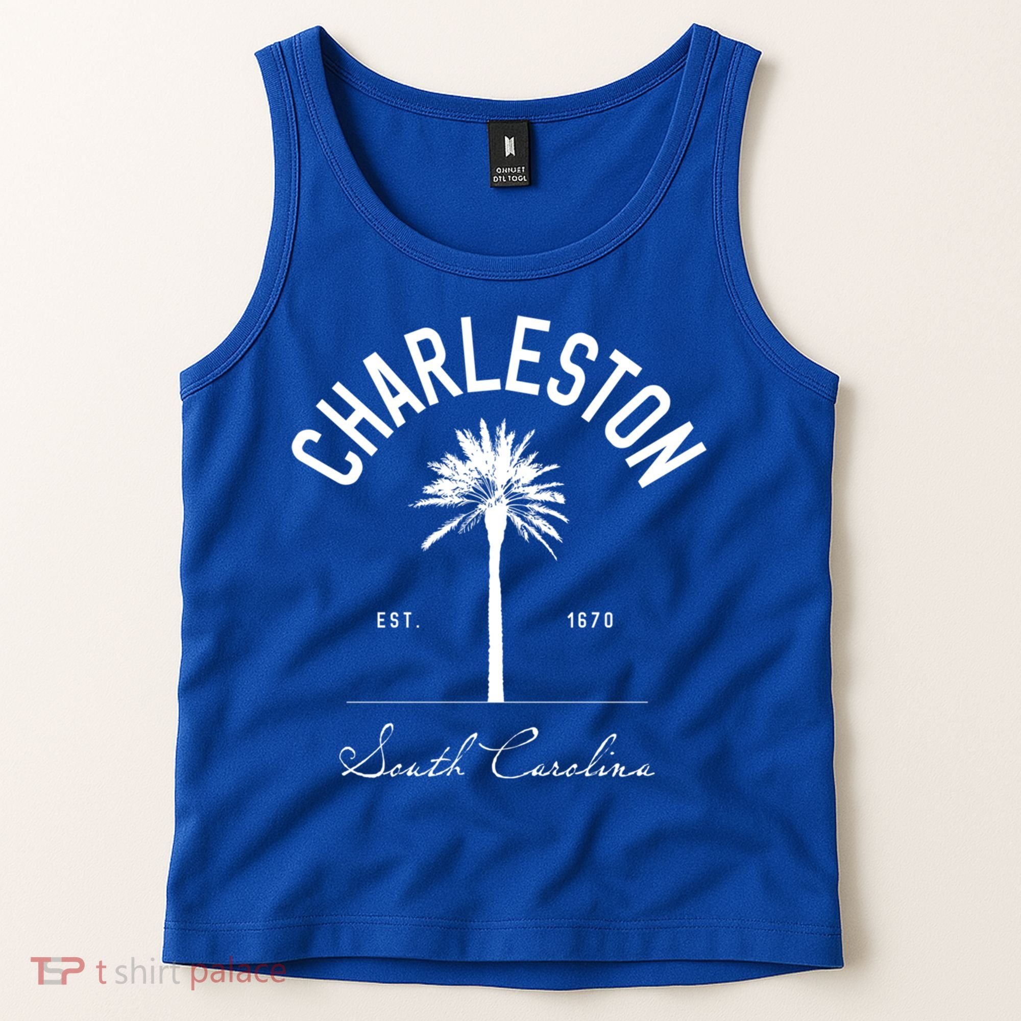 Charleston Sc Park Palm Tree Fort Sumter Gift South Carolina Funny Gift Tank Top