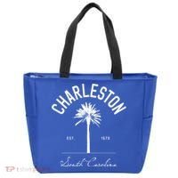 Charleston Sc Park Palm Tree Fort Sumter Gift South Carolina Funny Gift Tote Bag thumb 0