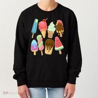 Cute Summer Popsicles And Ice Cream Women's Sweatshirt thumb 0