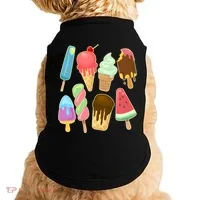 Cute Summer Popsicles And Ice Cream Doggie Tank thumb 0