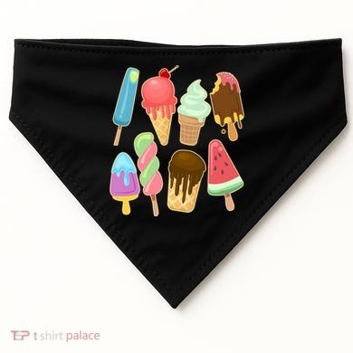 Cute Summer Popsicles And Ice Cream USA-Made Doggie Bandana