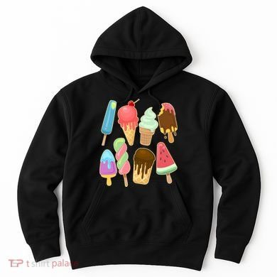 Cute Summer Popsicles And Ice Cream Hoodie