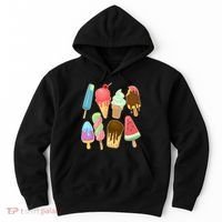 Cute Summer Popsicles And Ice Cream Hoodie thumb 0