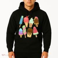 Cute Summer Popsicles And Ice Cream Hoodie thumb 2