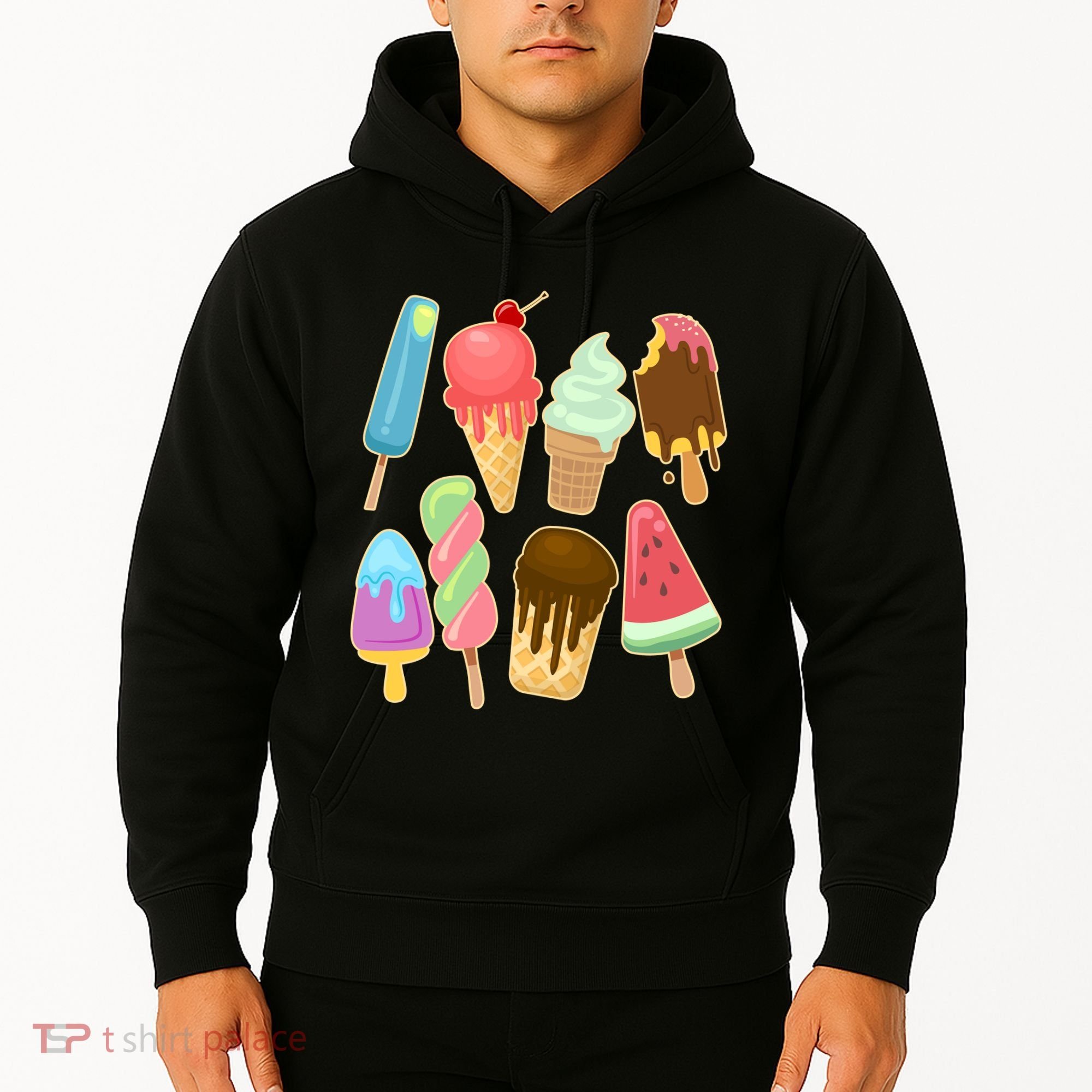 Cute Summer Popsicles And Ice Cream Hoodie