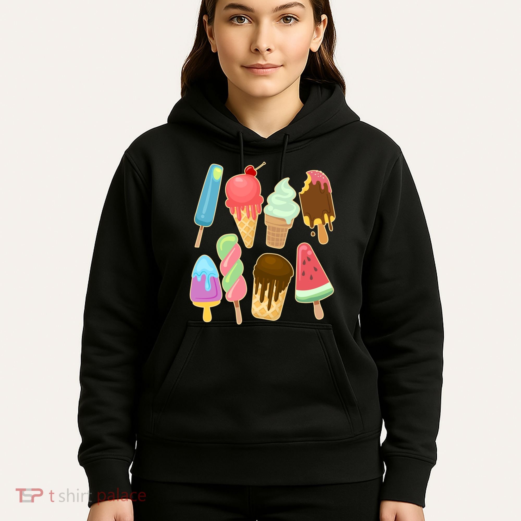 Cute Summer Popsicles And Ice Cream Hoodie