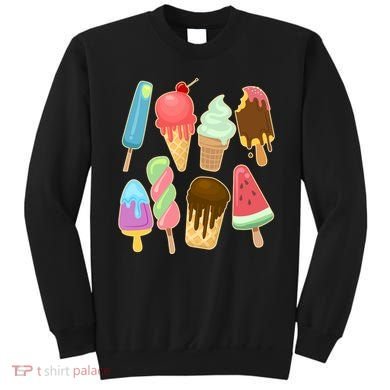 Cute Summer Popsicles And Ice Cream Sweatshirt
