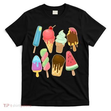 Cute Summer Popsicles And Ice Cream T-Shirt