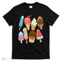 Cute Summer Popsicles And Ice Cream T-Shirt thumb 0