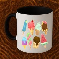 Cute Summer Popsicles And Ice Cream Coffee Mug thumb 2