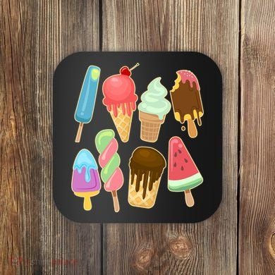 Cute Summer Popsicles And Ice Cream Coaster