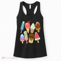 Cute Summer Popsicles And Ice Cream Women's Tank Top thumb 0