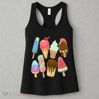 Cute Summer Popsicles And Ice Cream Women's Tank Top thumb 3