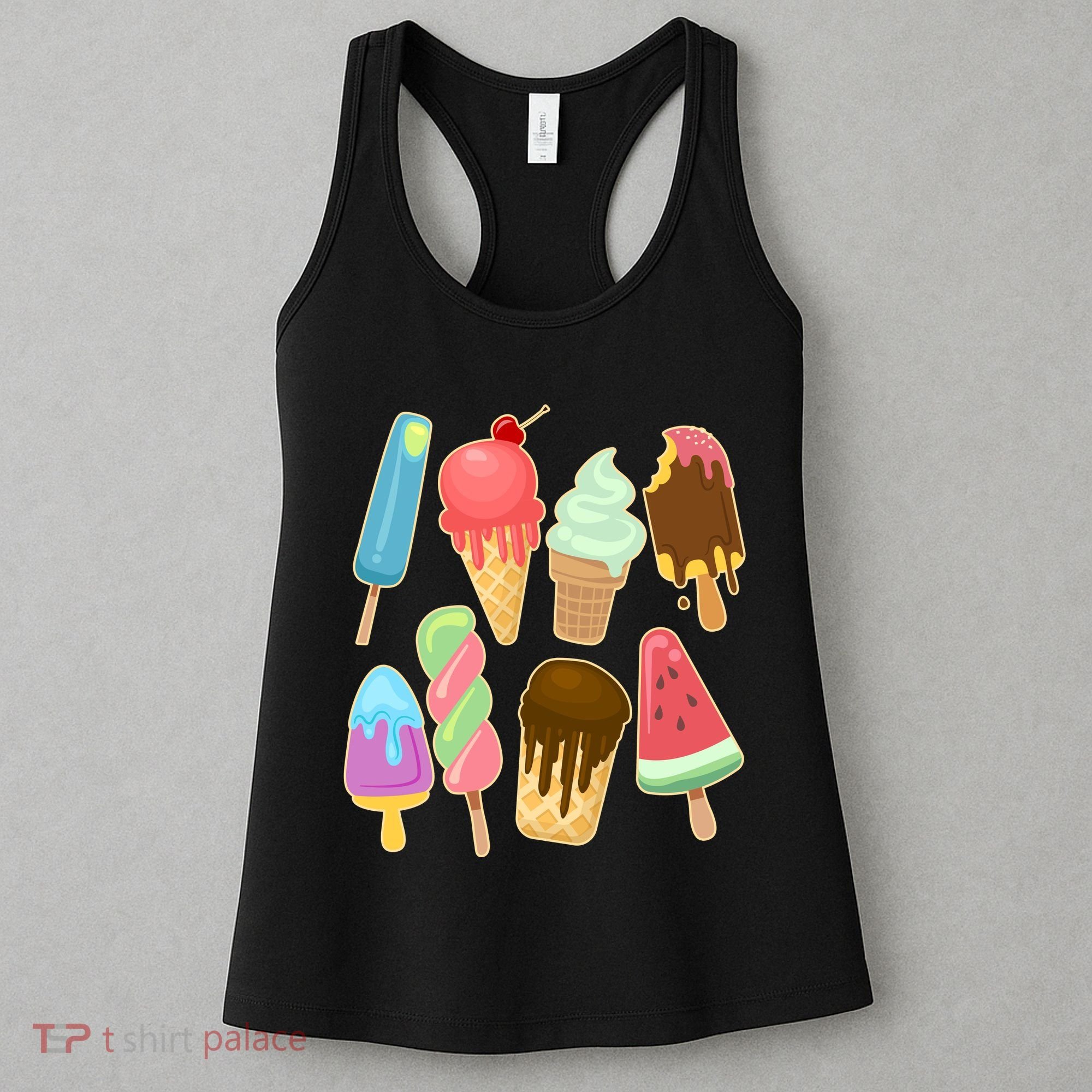 Cute Summer Popsicles And Ice Cream Women's Tank Top