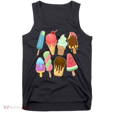 Cute Summer Popsicles And Ice Cream Tank Top