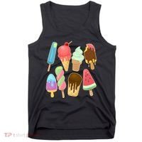 Cute Summer Popsicles And Ice Cream Tank Top thumb 0