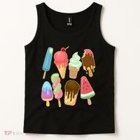Cute Summer Popsicles And Ice Cream Tank Top thumb 2