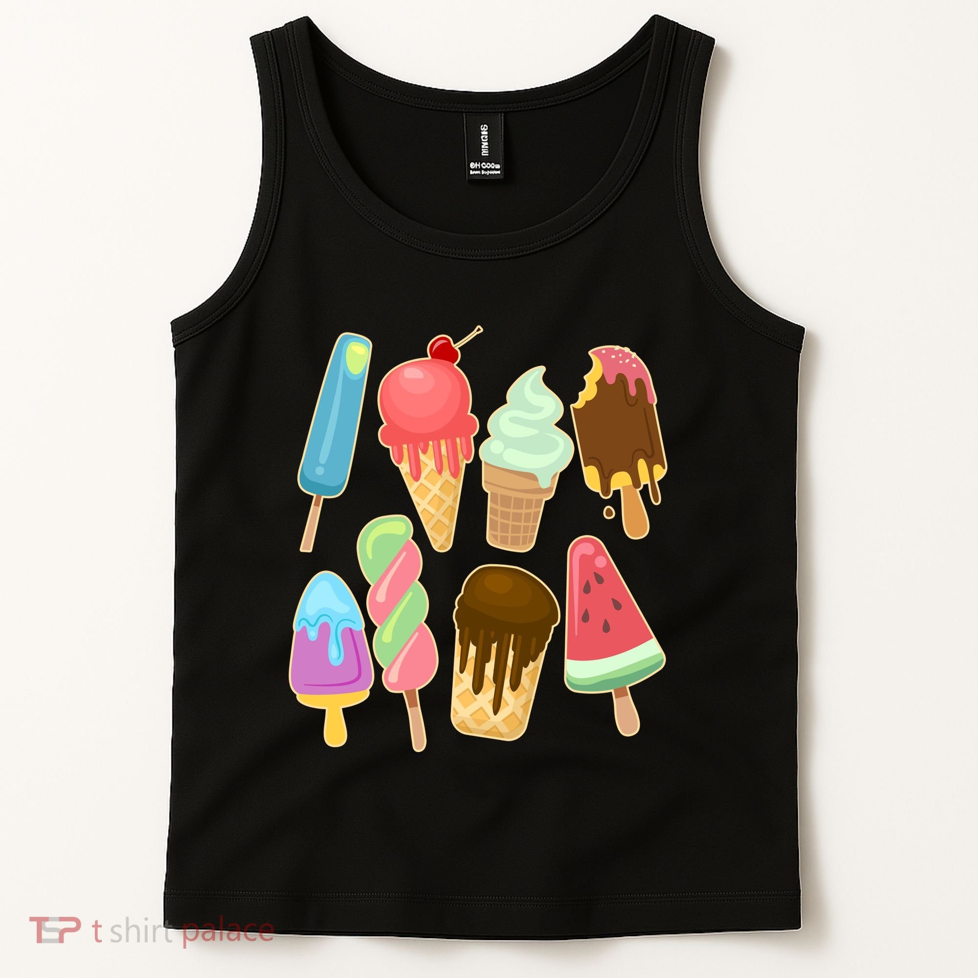 Cute Summer Popsicles And Ice Cream Tank Top