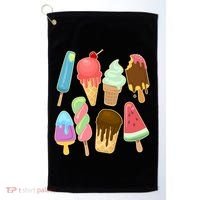 Cute Summer Popsicles And Ice Cream Golf Towel thumb 0