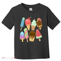 Cute Summer Popsicles And Ice Cream Toddler T-Shirt thumb 0
