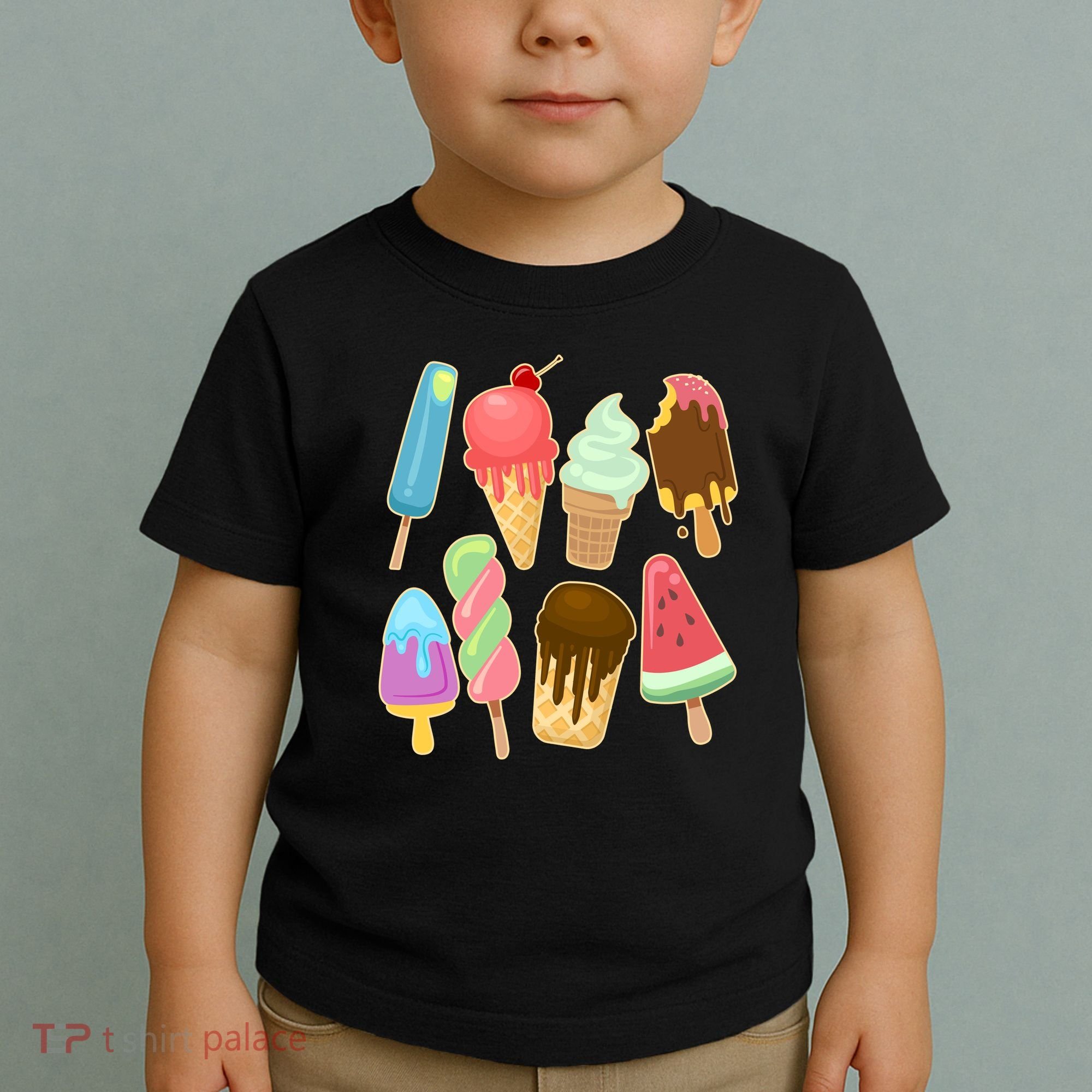 Cute Summer Popsicles And Ice Cream Toddler T-Shirt