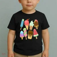 Cute Summer Popsicles And Ice Cream Toddler T-Shirt thumb 2