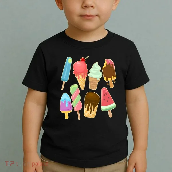 Cute Summer Popsicles And Ice Cream Toddler T-Shirt