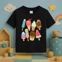 Cute Summer Popsicles And Ice Cream Toddler T-Shirt thumb 3