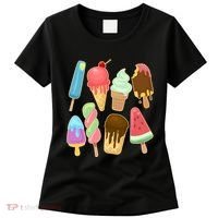 Cute Summer Popsicles And Ice Cream Women's T-Shirt thumb 0