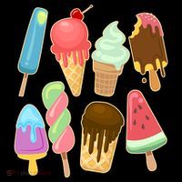 Cute Summer Popsicles And Ice Cream Women's T-Shirt thumb 6