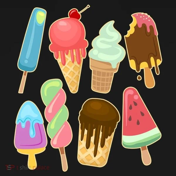 Cute Summer Popsicles And Ice Cream Women's T-Shirt