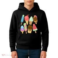 Cute Summer Popsicles And Ice Cream Kids Hoodie thumb 4