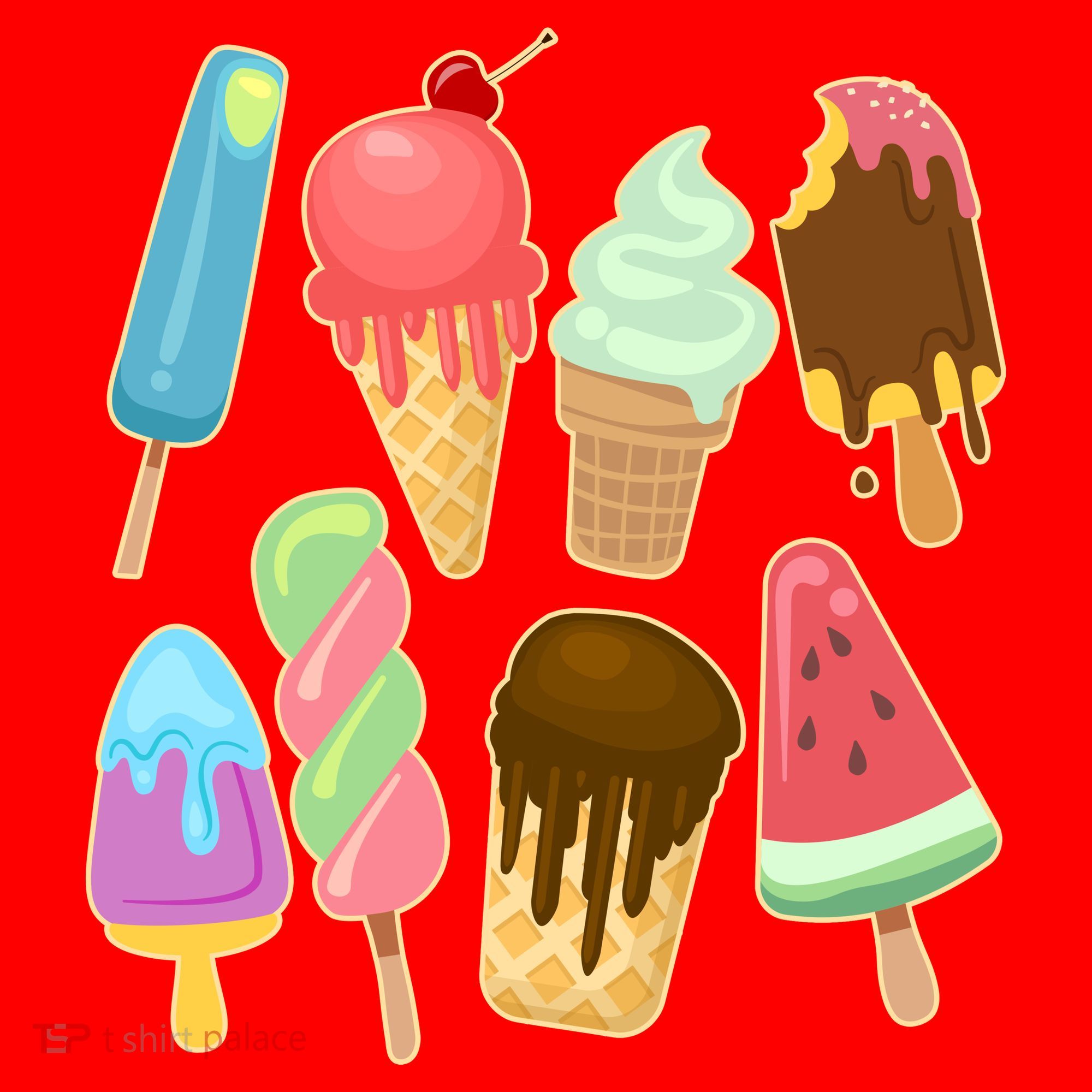 Cute Summer Popsicles And Ice Cream Santa Hat