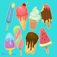 Cute Summer Popsicles And Ice Cream Tote Bag thumb 4