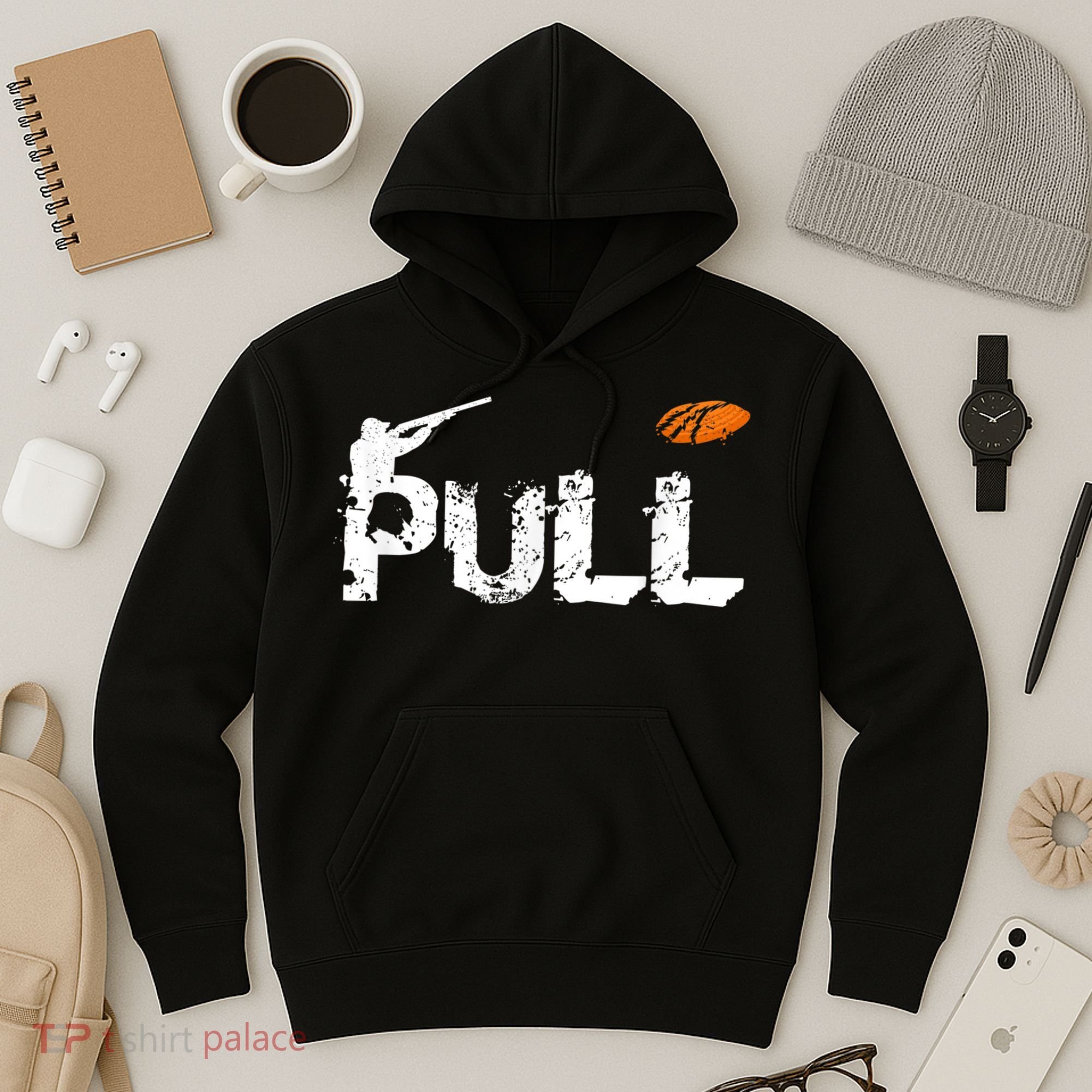 Clay Skeet Pigeon Shooting Pull Clay Bird Hunter Sports Hoodie